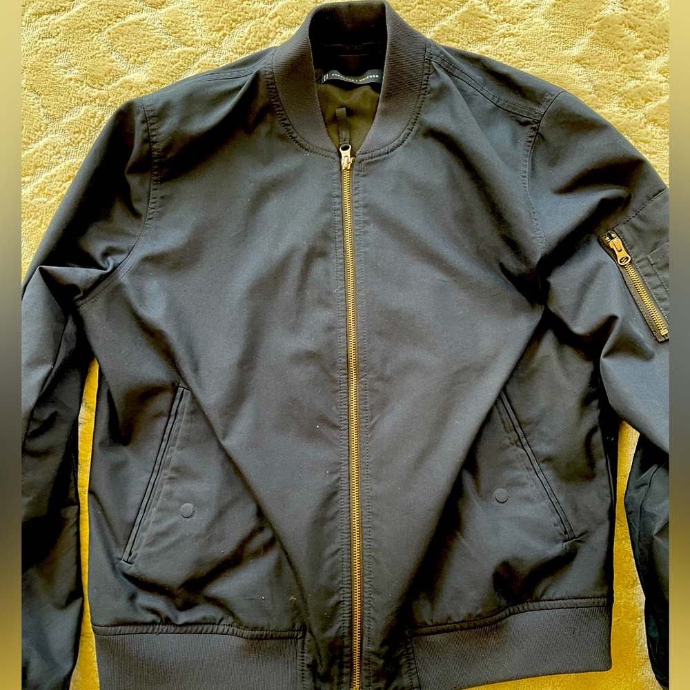 Men’s Navy Bomber Jacket from Everlane; Medium